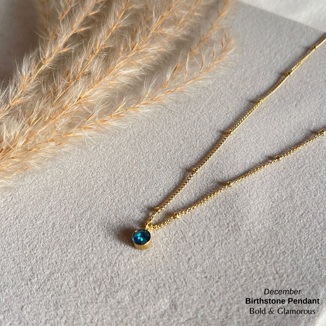Necklace | SN095 | Birthstone | December