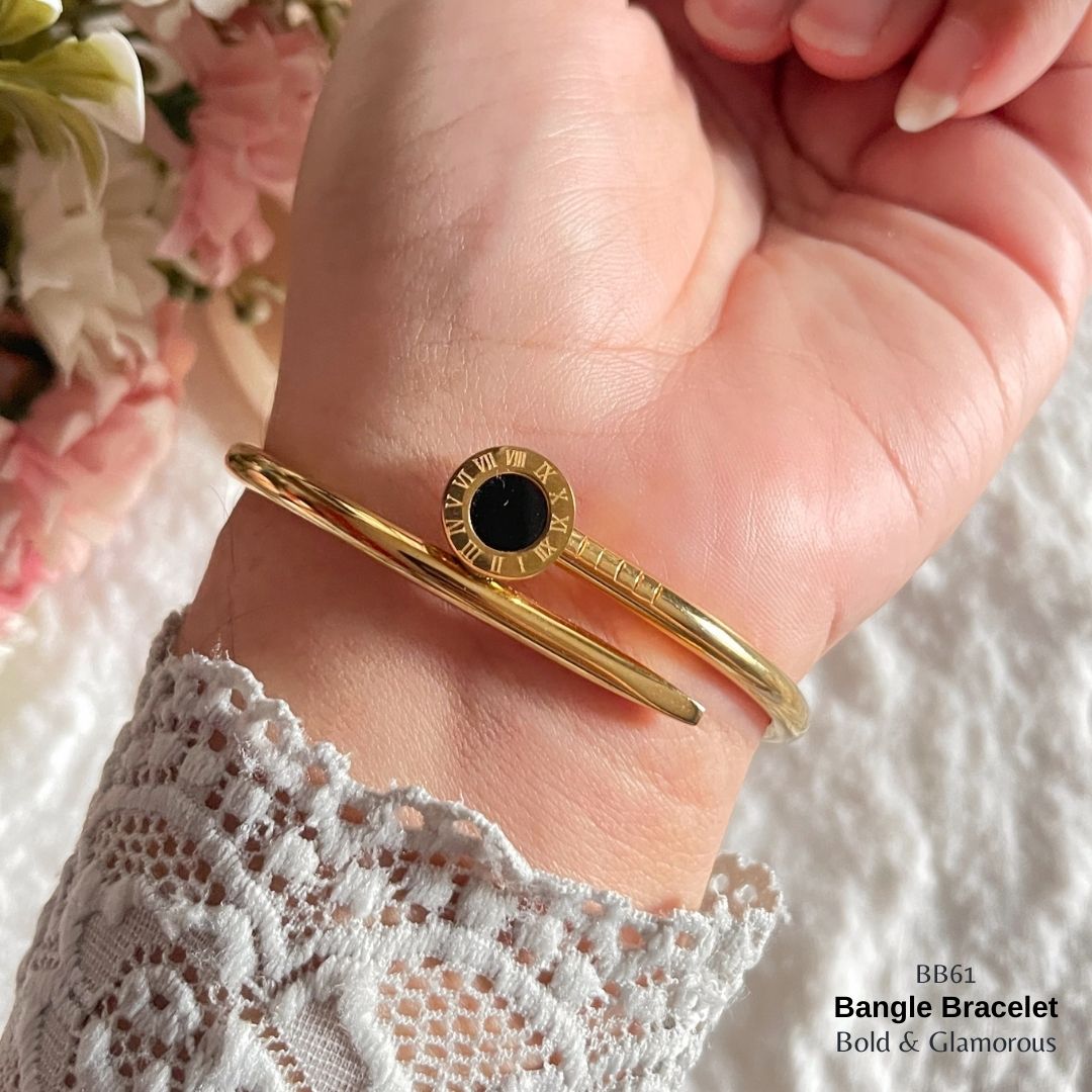 Bangle Bracelet | BB61 | Gold