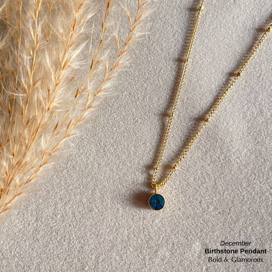 Necklace | SN095 | Birthstone | December
