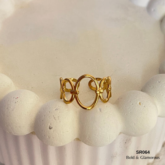 Statement Ring | SR064 | Gold