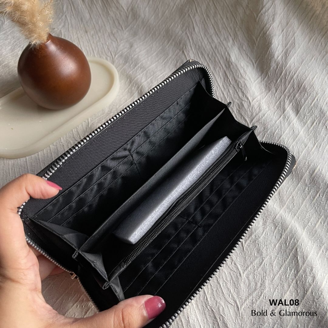 Bright Leather Wallet | WAL08 | Brown Leopard