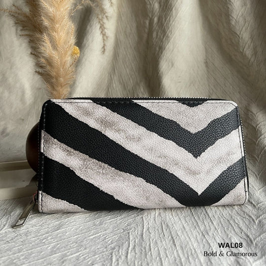 Bright Leather Wallet | WAL08 | Zebra