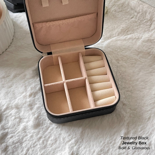Jewelry Box (Travel Size) - Textured Black