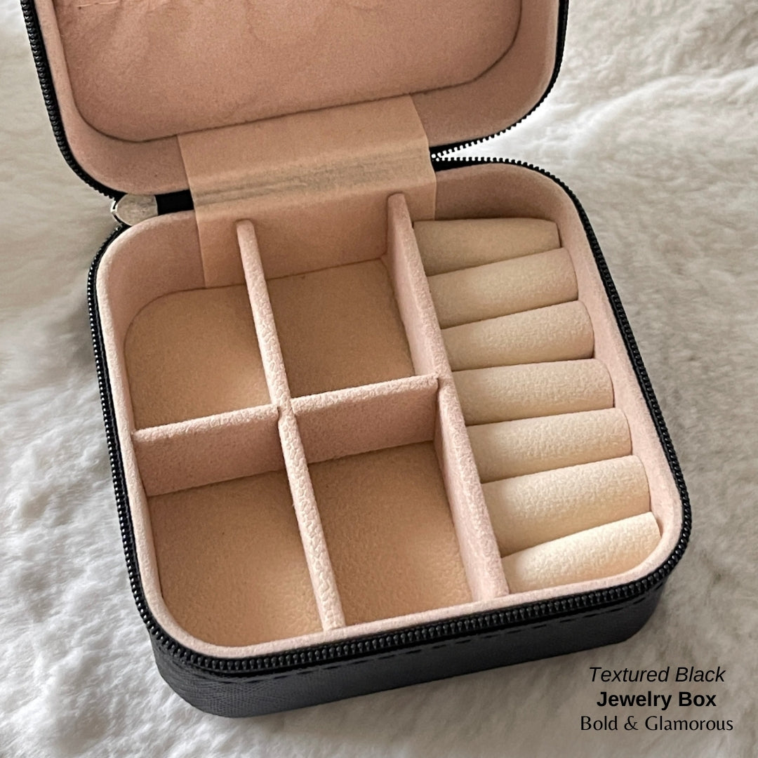 Jewelry Box (Travel Size) - Textured Black