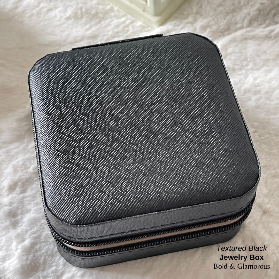 Jewelry Box (Travel Size) - Textured Black