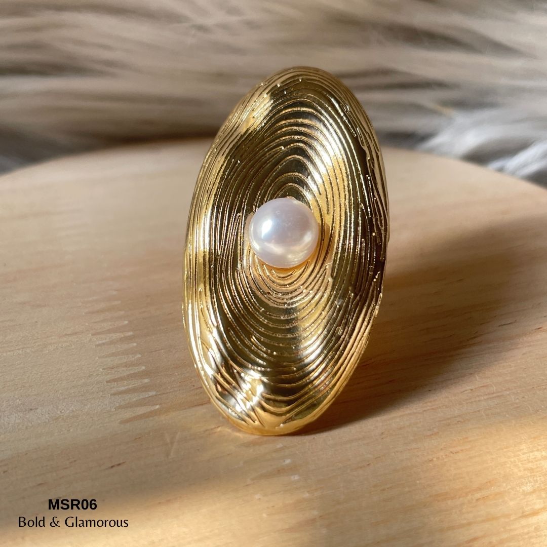 Statement Ring | MSR06 | Gold