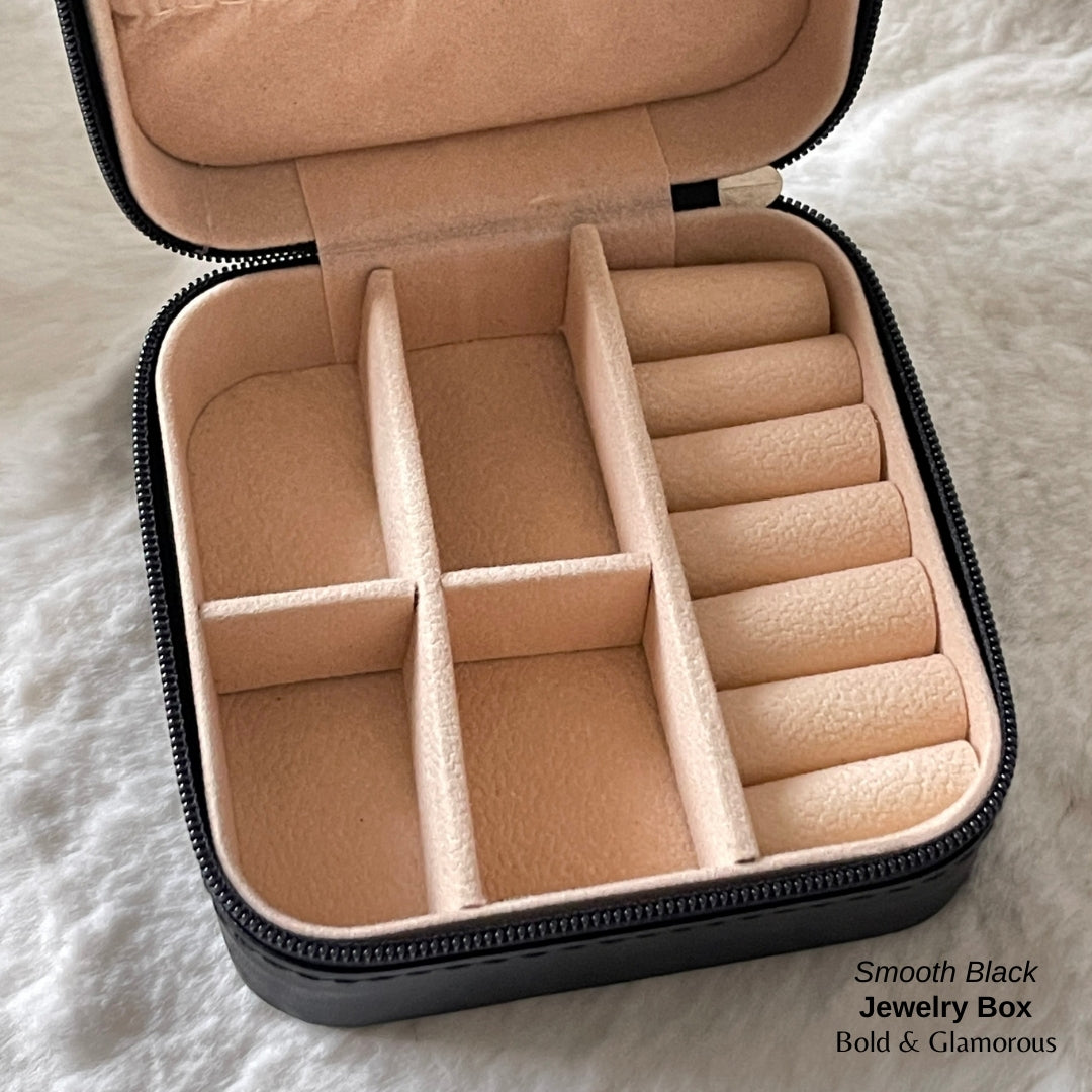 Jewelry Box (Travel Size) - Smooth Black