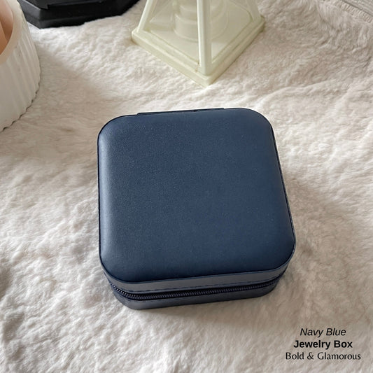 Jewelry Box (Travel Size) - Navy Blue