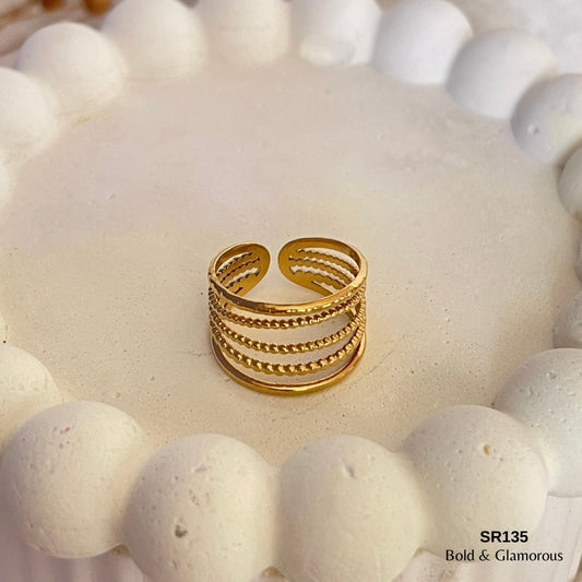 Statement Ring | SR135 | Gold