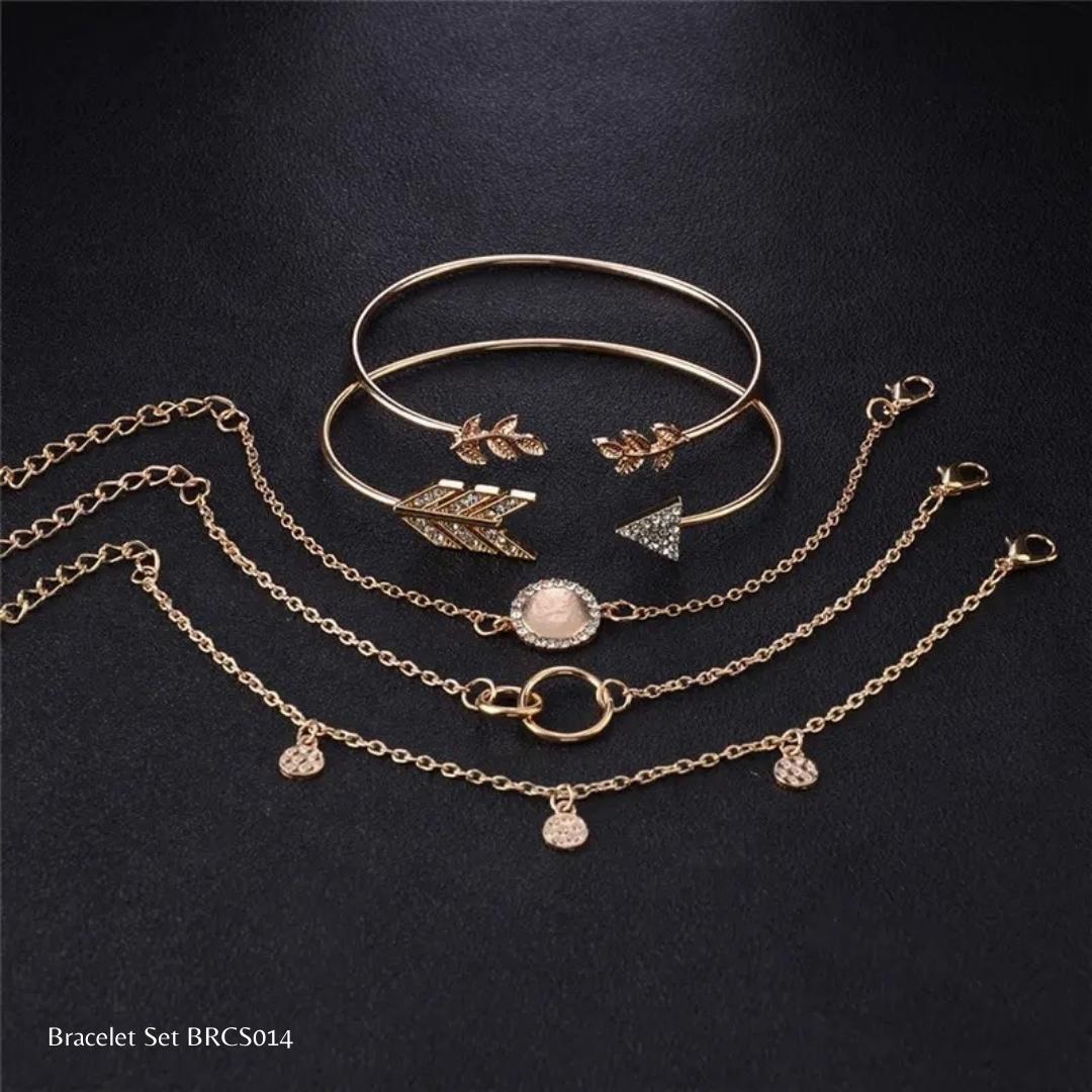 Bracelet Set | BRCS014 | Gold