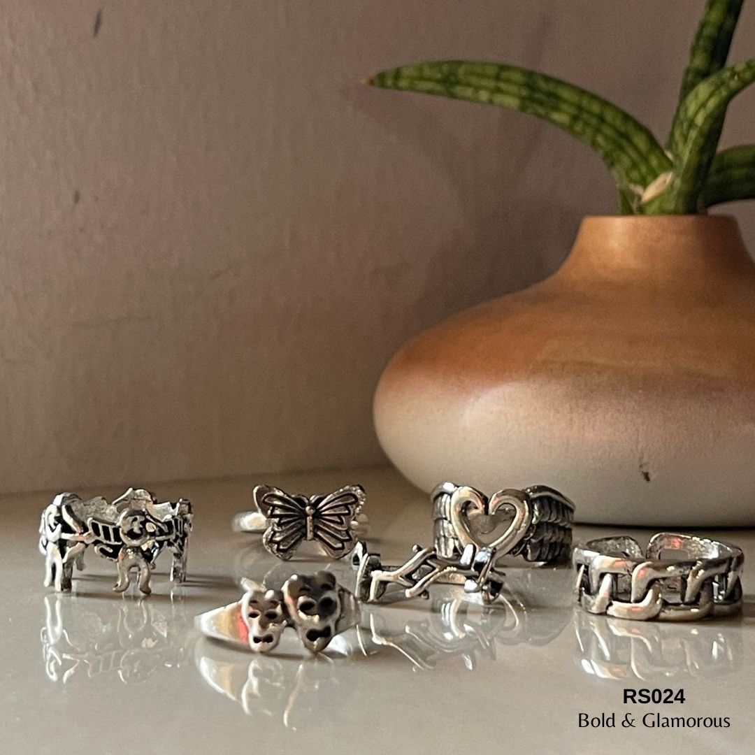 Finger Ring Set | RS024 | Silver