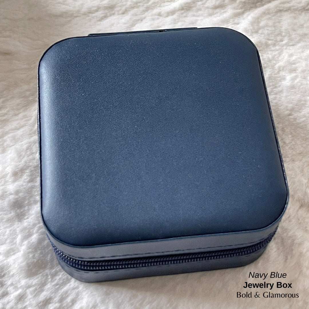 Jewelry Box (Travel Size) - Navy Blue