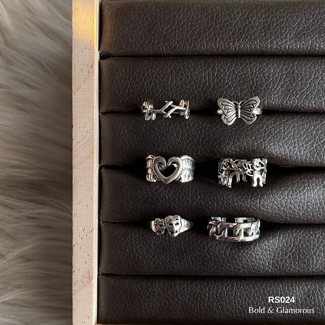 Finger Ring Set | RS024 | Silver