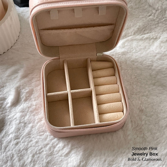 Jewelry Box (Travel Size) - Smooth Pink