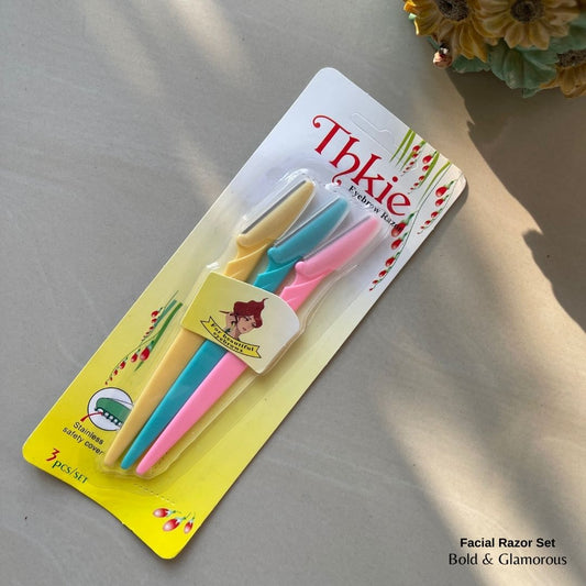Thkie Facial Eyebrow Razor | MTFR04 | 3PC Set