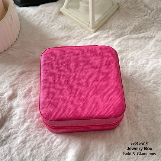 Jewelry Box (Travel Size) - Hot Pink
