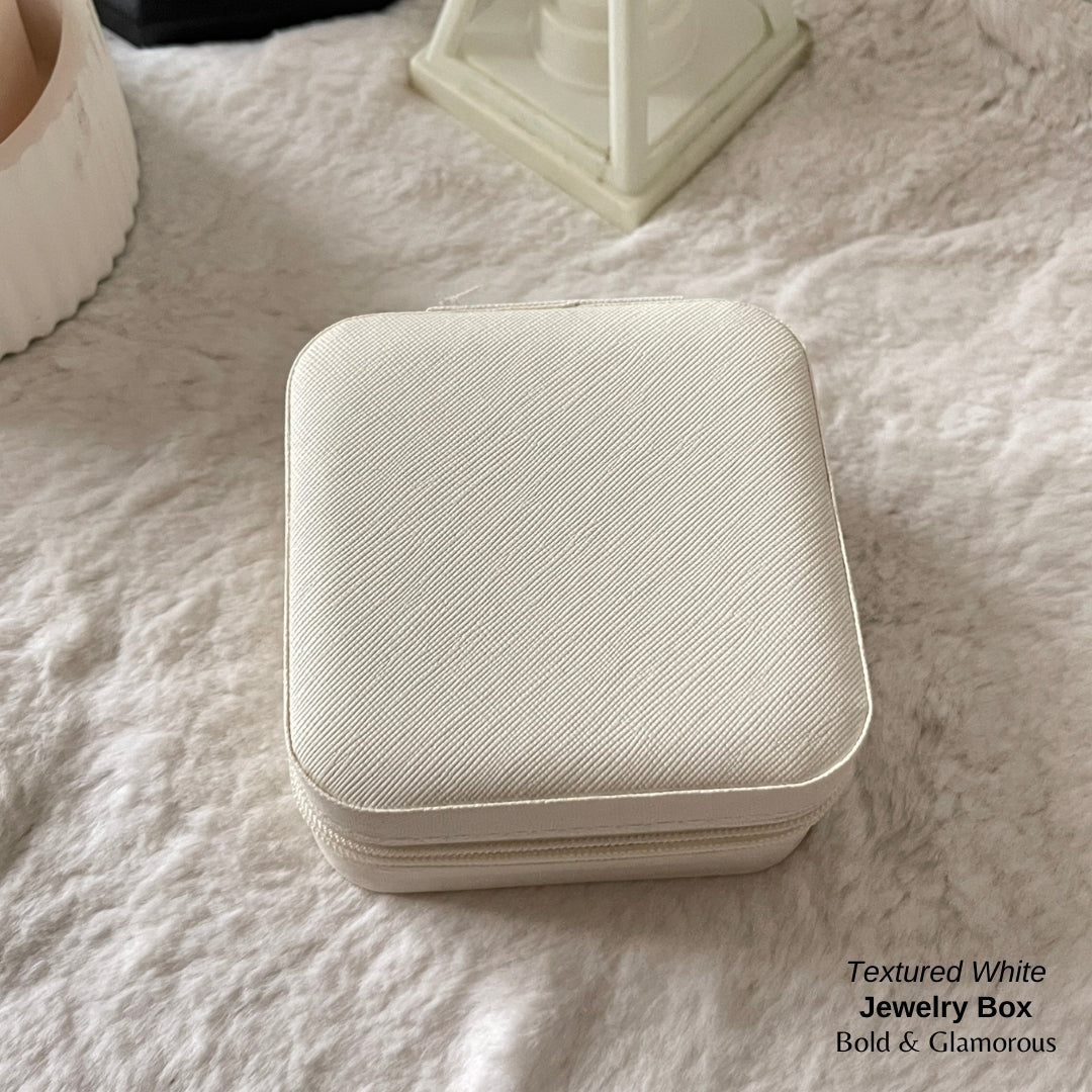Jewelry Box (Travel Size) - Textured White