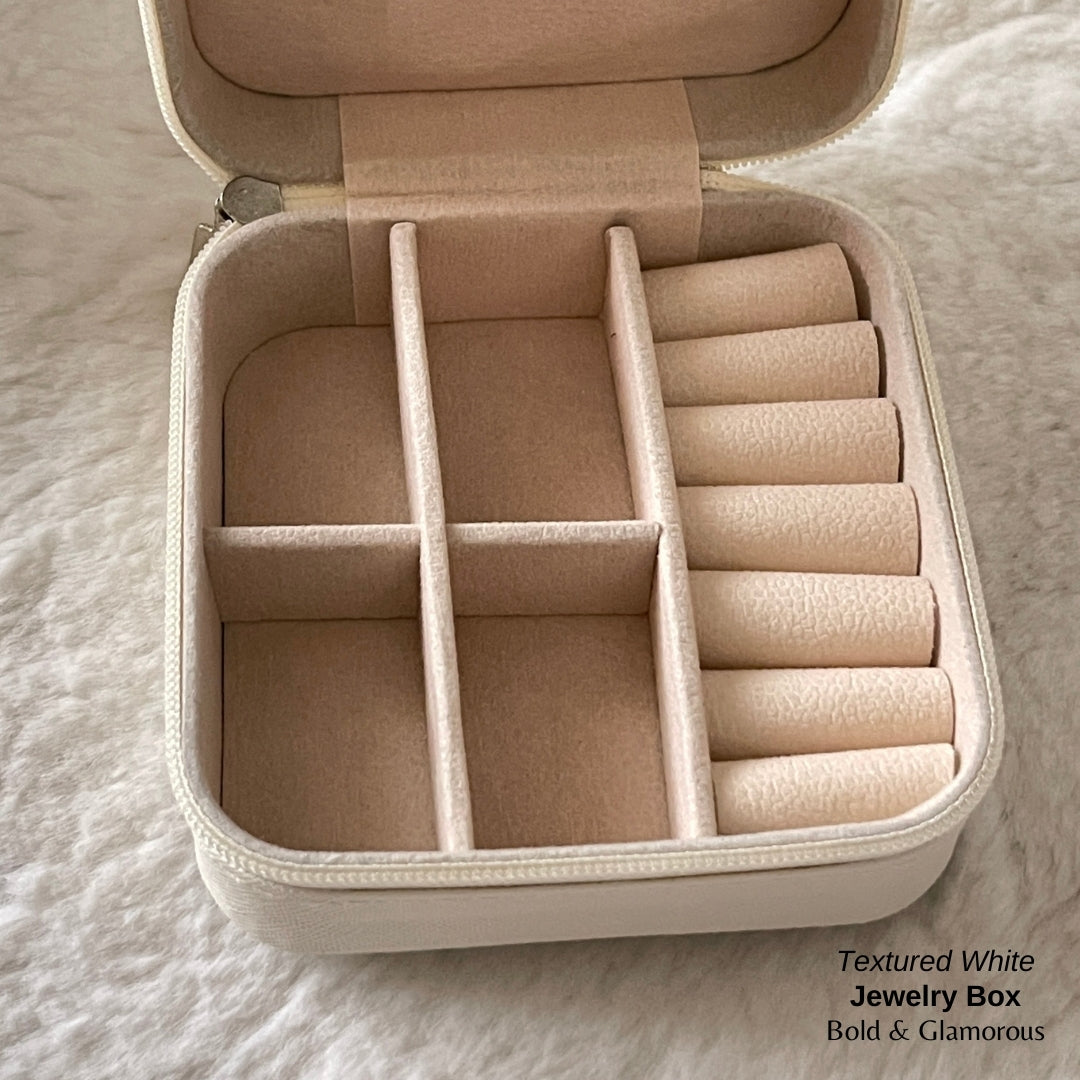 Jewelry Box (Travel Size) - Textured White