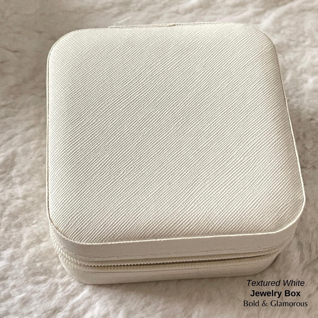 Jewelry Box (Travel Size) - Textured White