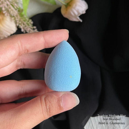 Non Branded Beauty Blender | Teadrop Medium | Blue