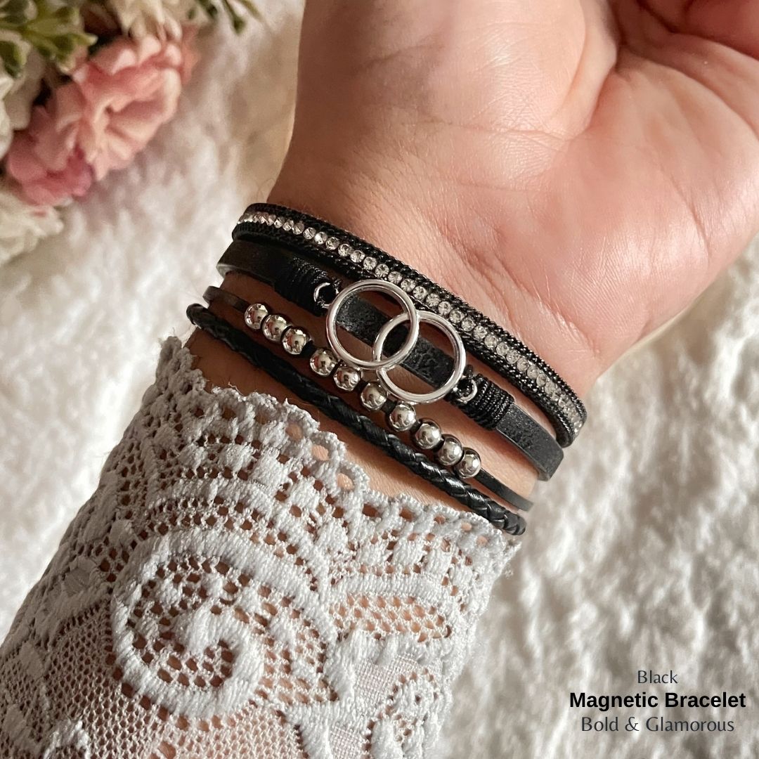 Magnetic Bracelet | MB01 | Black