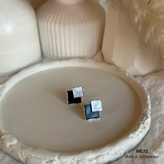 Stud Earring | ME72 | Dumas | Silver