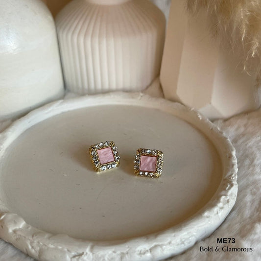 Stud Earring | ME73 | Clair | Gold