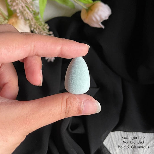 Non Branded Beauty Blender | Teardrop Mini | Blue