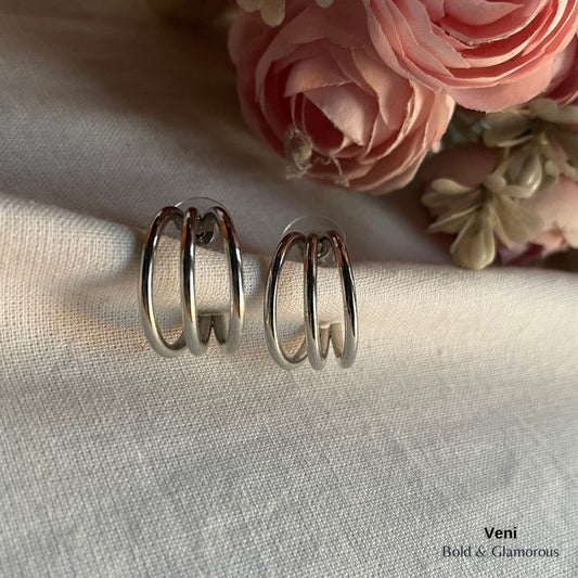 Half Hoop Earring | ME03 | Veni | Silver