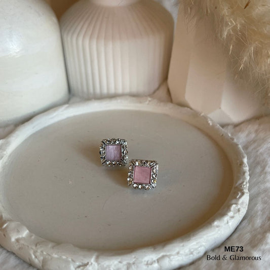 Stud Earring | ME73 | Clair | Silver