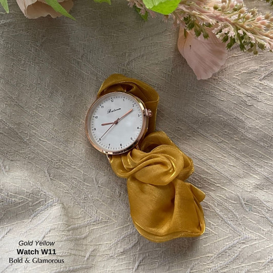 Scrunchie Watch | W11 | Yellow