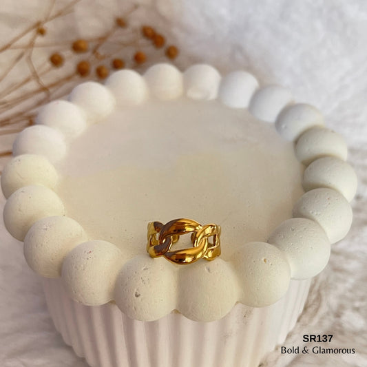Statement Ring | SR137 | Gold