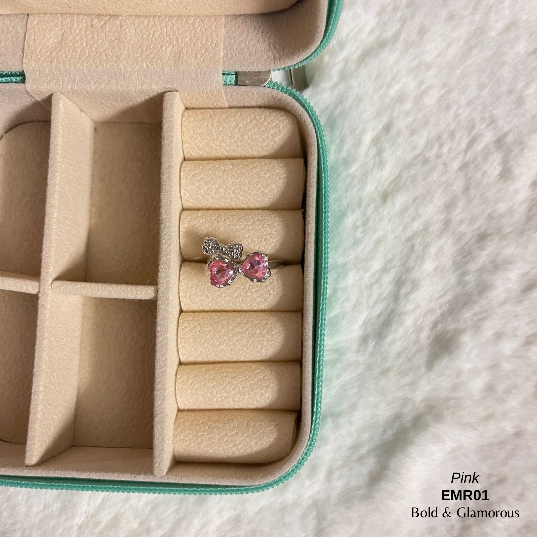 Bow Layered Ring | EMR01 | Pink