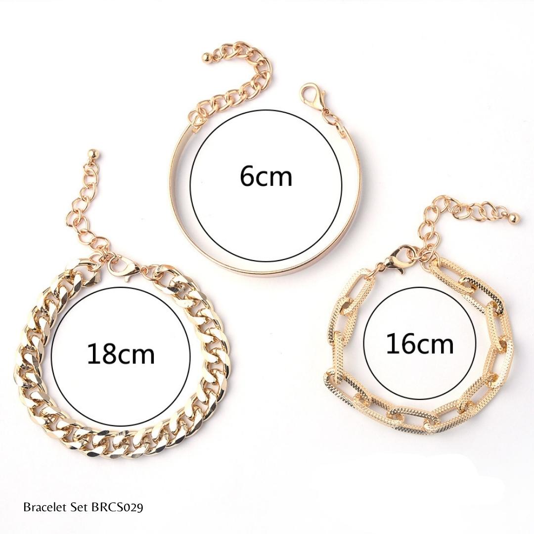 Bracelet Set | BRCS029 | Gold