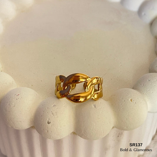 Statement Ring | SR137 | Gold