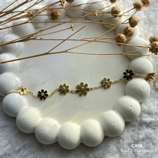 Chain Anklet | CA06 | Daisies