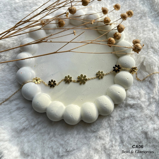 Chain Anklet | CA06 | Daisies