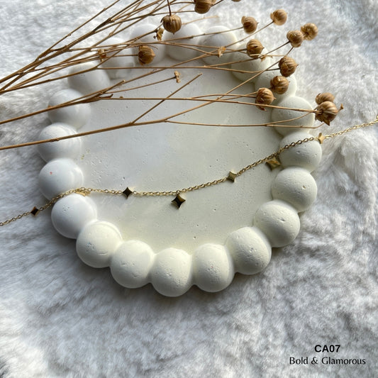 Chain Anklet | CA07 | Star Charms