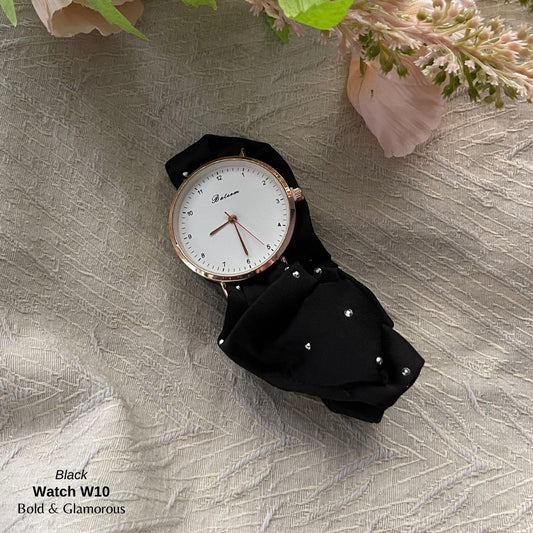Scrunchie Watch | W10 | Black