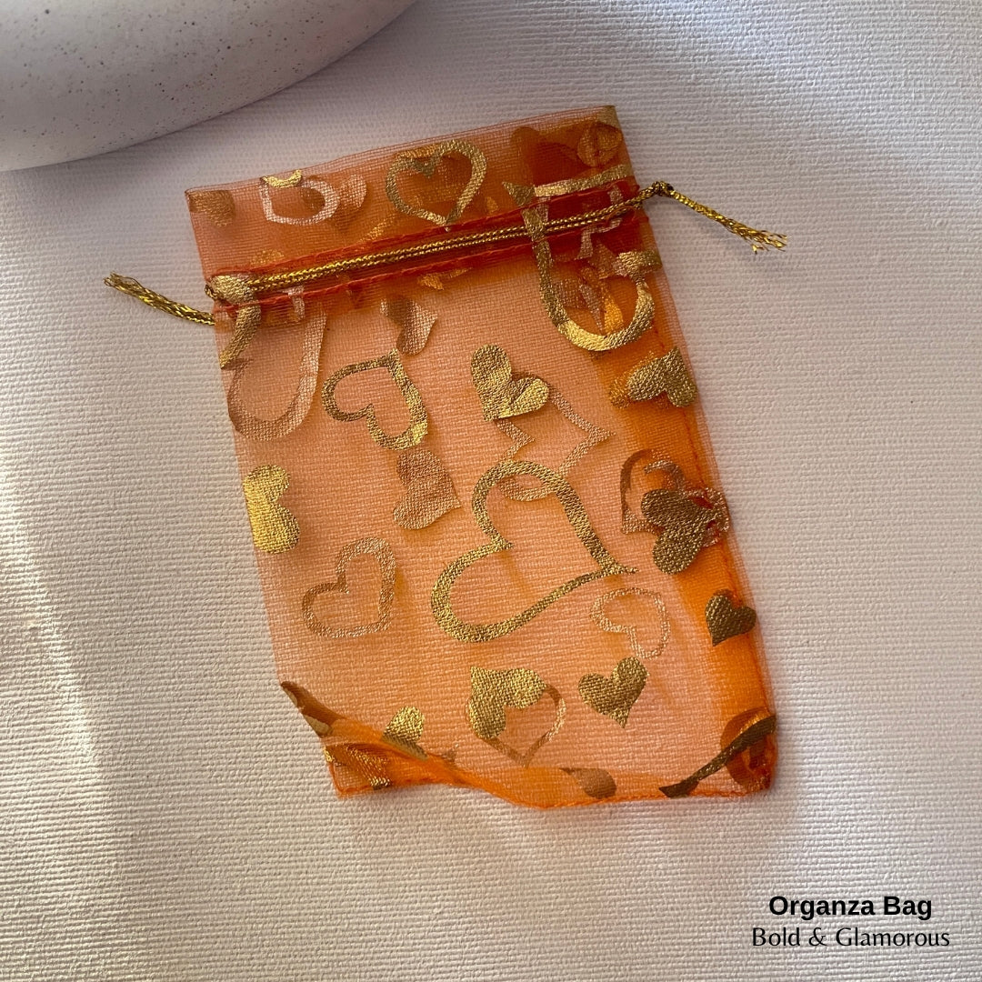 Organza Bag | Medium Size | Orange