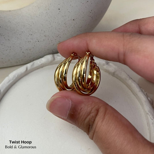 Hoop Earring | Twist Hoop