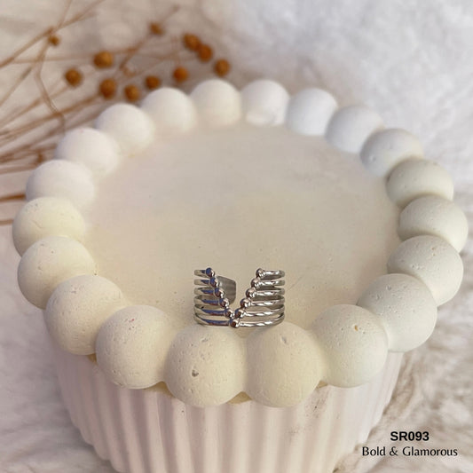 Bold Statement Ring | SR093 | Silver