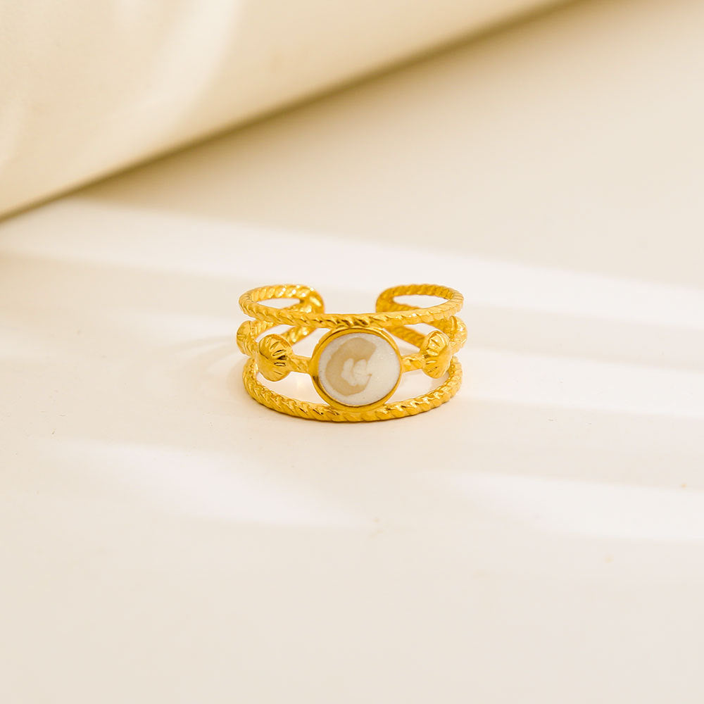 Statement Ring | SR302 | Gold