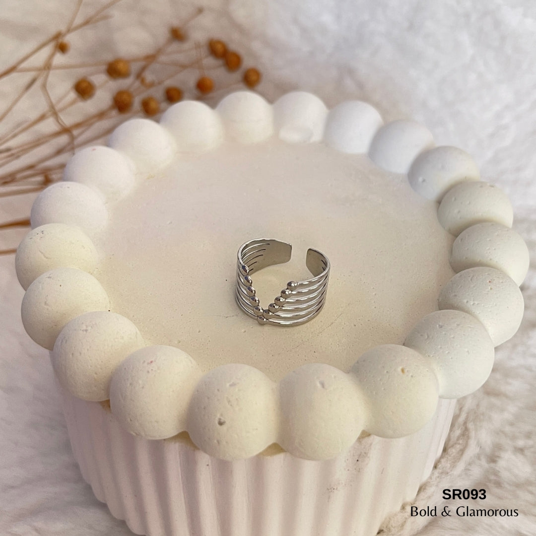 Bold Statement Ring | SR093 | Silver