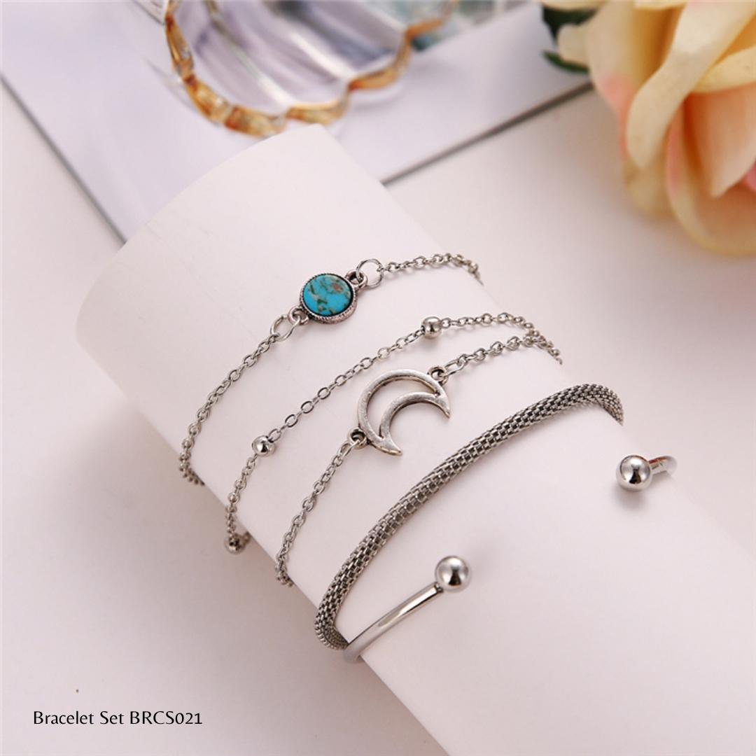 Bracelet Set | BRCS021 | Silver