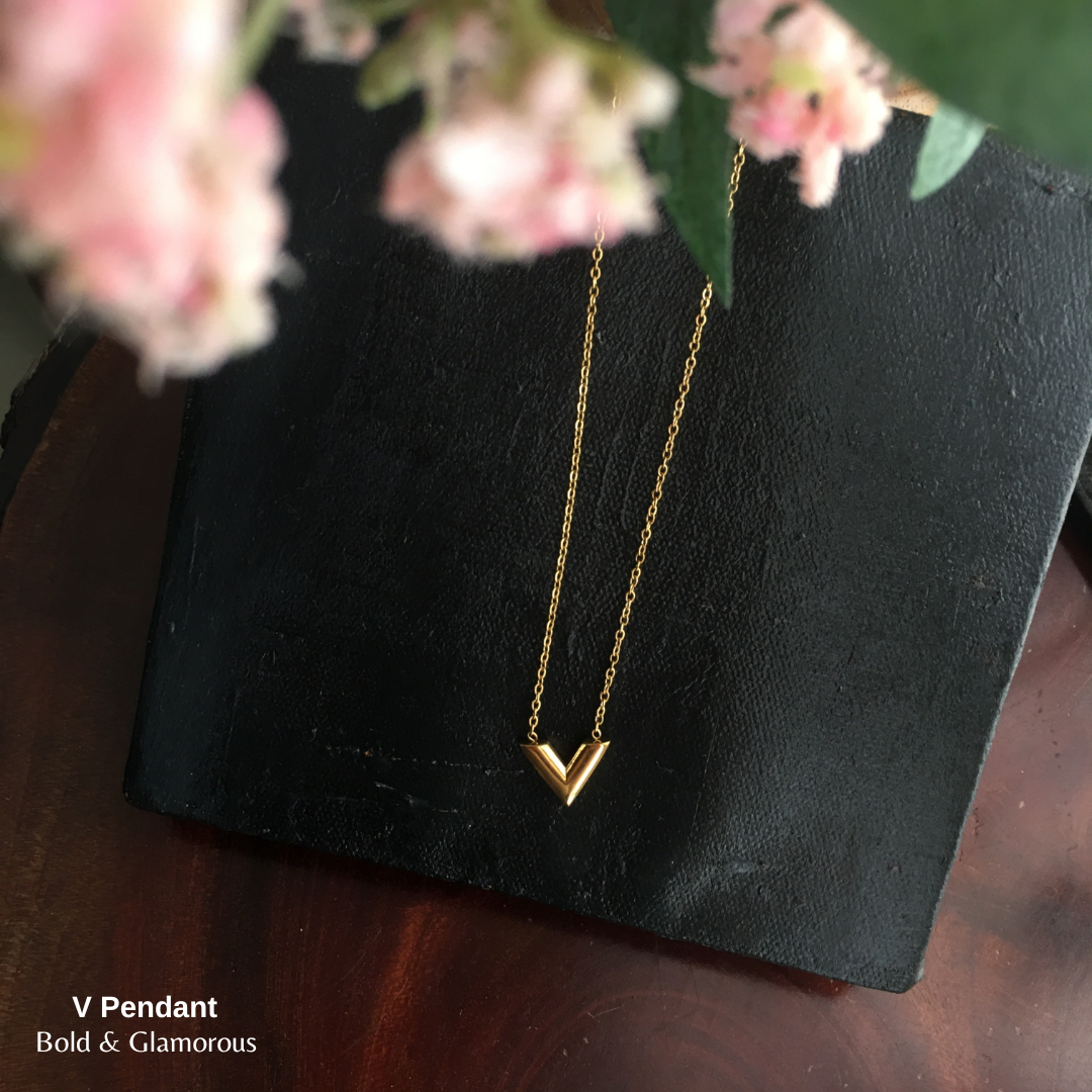 Necklace | SN040 | V Gold