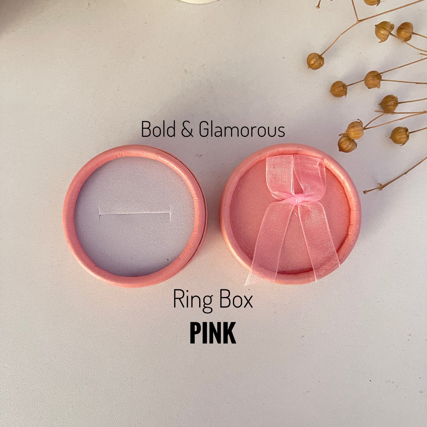 Round Ring Box | Pink