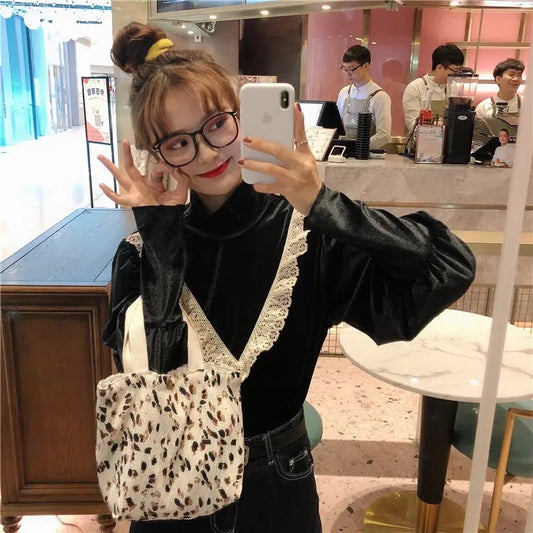 Small Printed Canvas Bags | SCB01 | Abstract White