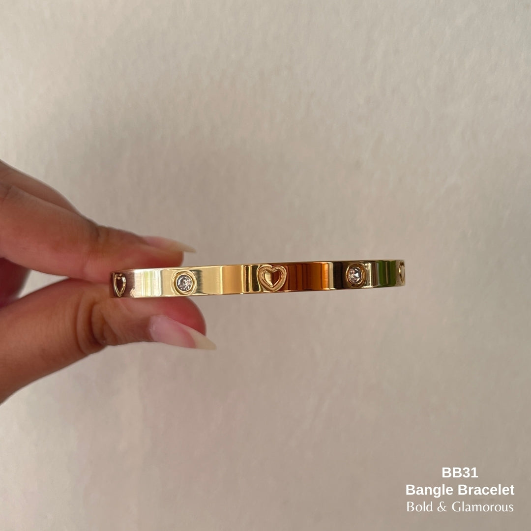 Bangle Bracelet | BB31 | Gold
