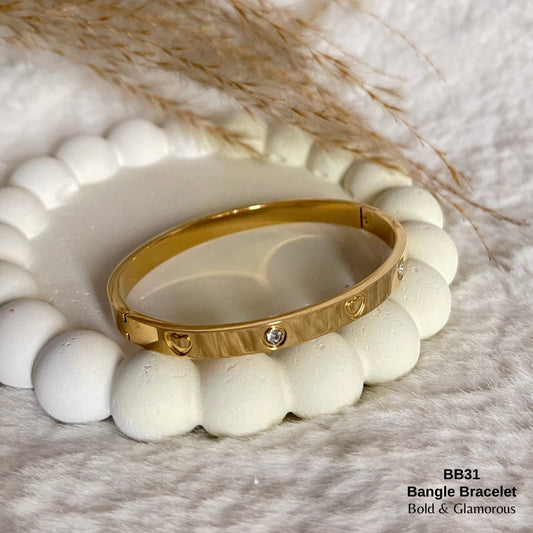 Bangle Bracelet | BB31 | Gold